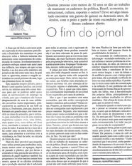 O fim do jornal
