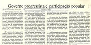 Governo progressista e participação popular