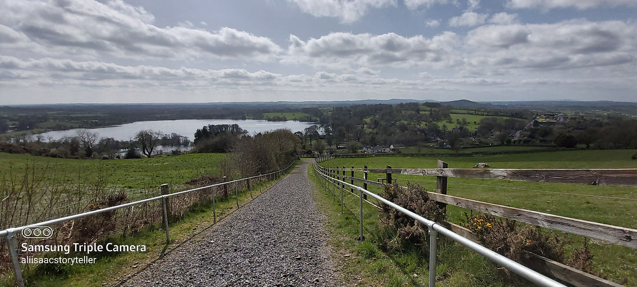 steep path, use the handrail
