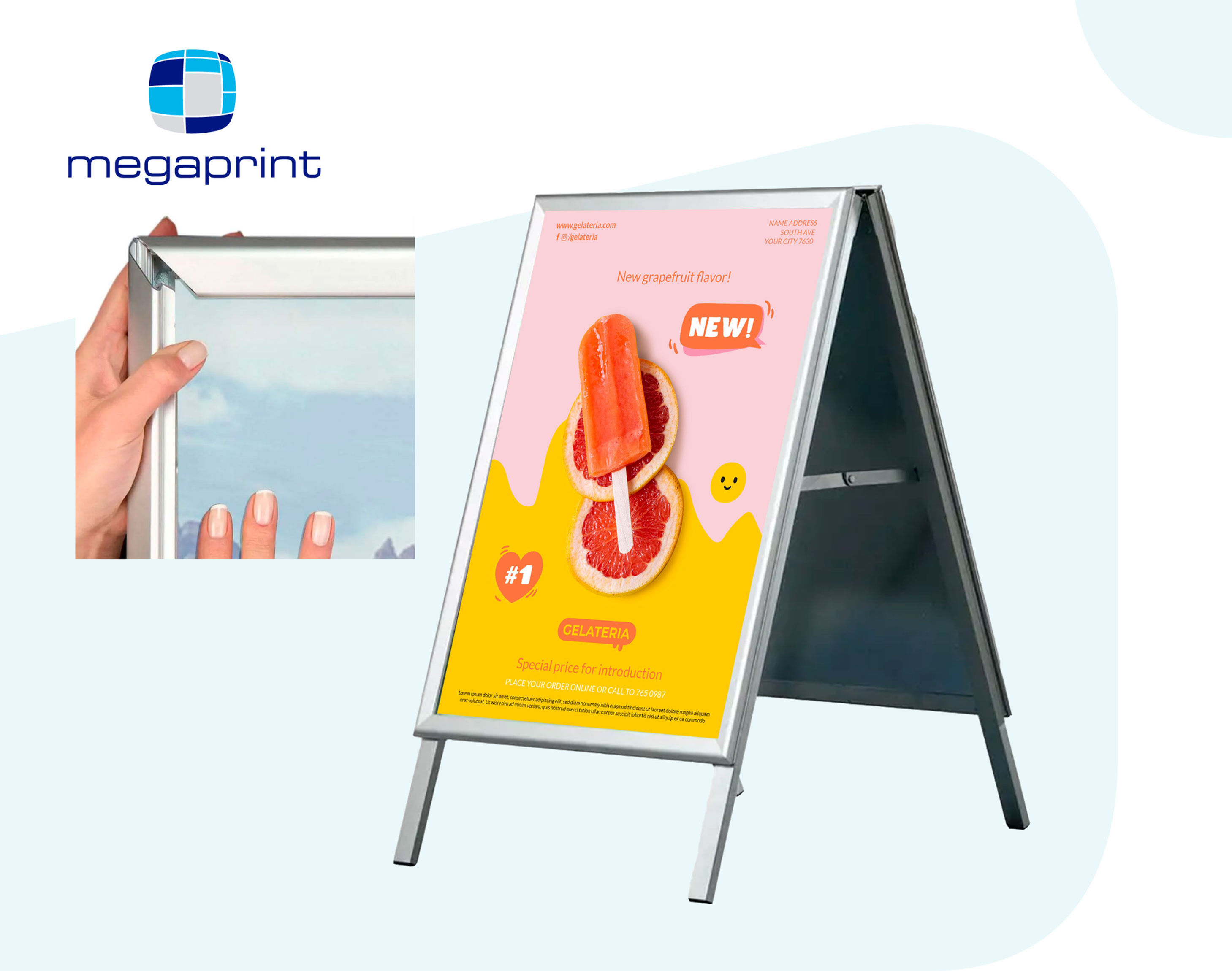 Caballete de aluminio para exterior