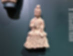 A very fine Chinese limestone carved figure of a seated Buddha from the Northern Wei Dynasty (386-584) at the Princeton University Art Museum