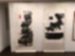 Lui Shou Kwan's 'Zen Painting' (1970) & (R) 'Zen Painting A74-9' (1974) at the Art Institute of Chicago