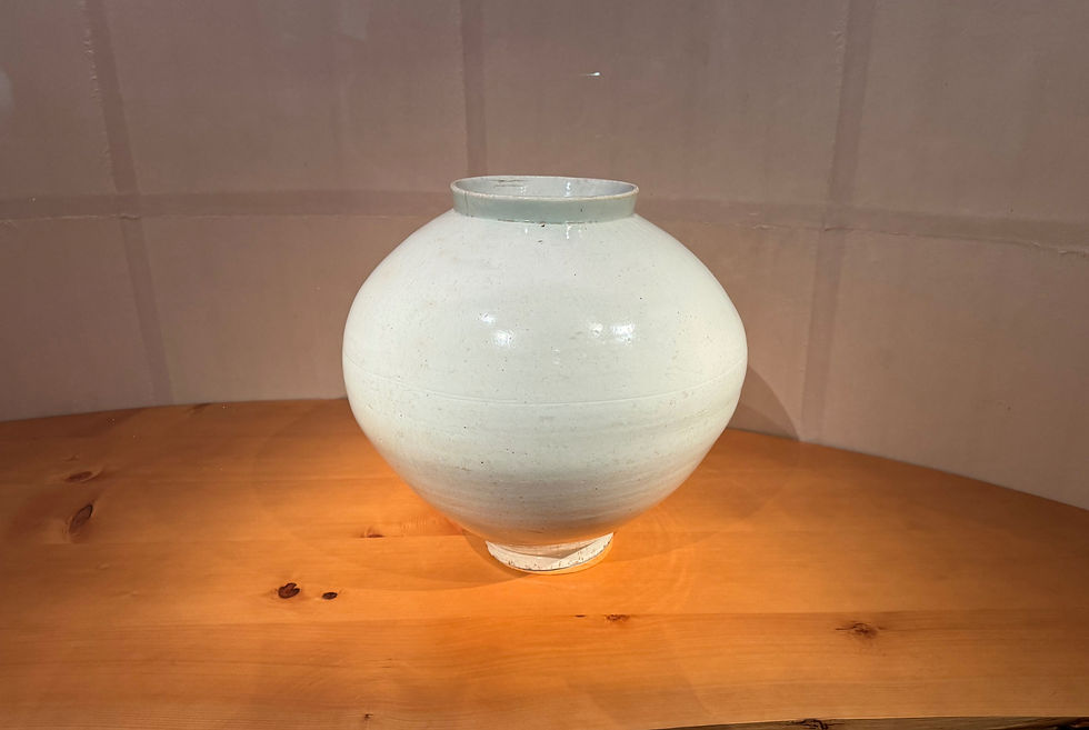 Korean Joseon Dynasty 'moon jar' from the Avery Brundage Collection at the Asian Art Museum in San Francisco