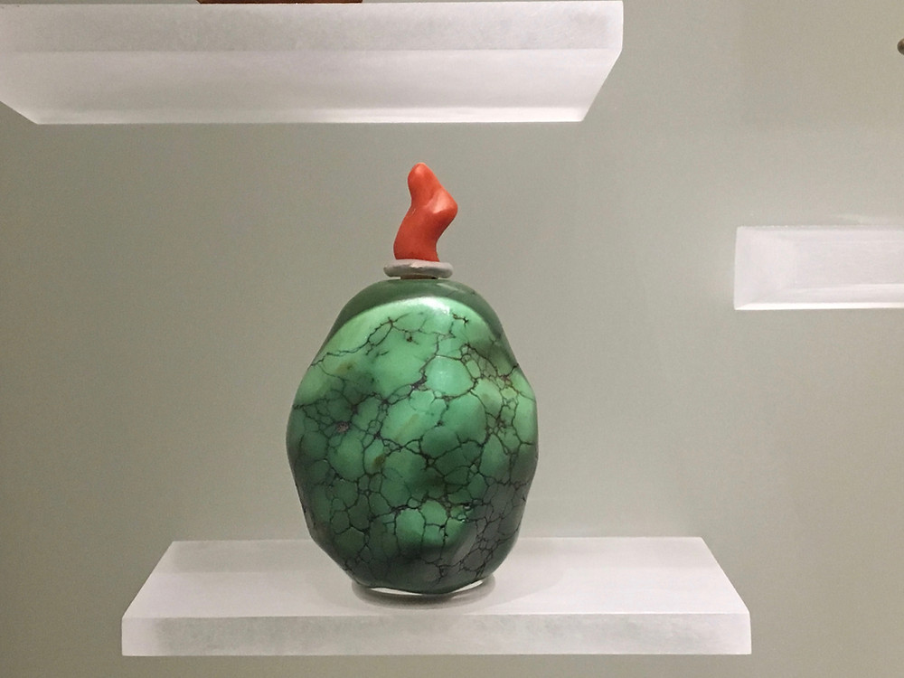turquoise 'pebble' snuff bottle, 19th Century