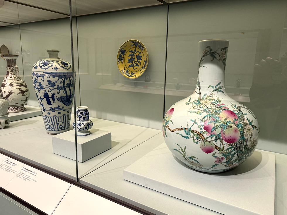 Chinese Ming and Qing Dynasty porcelain at the Asian Art Museum in San Francisco