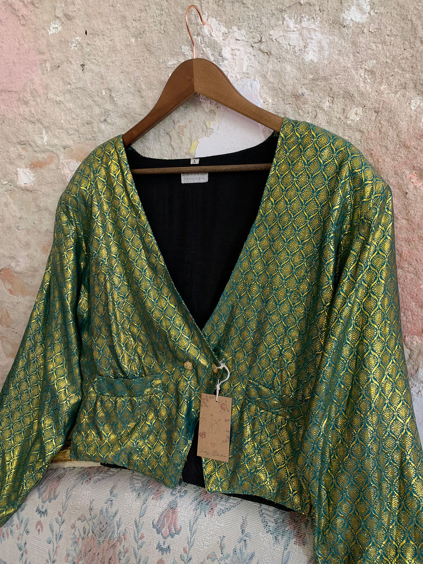 Green sparkle jacket