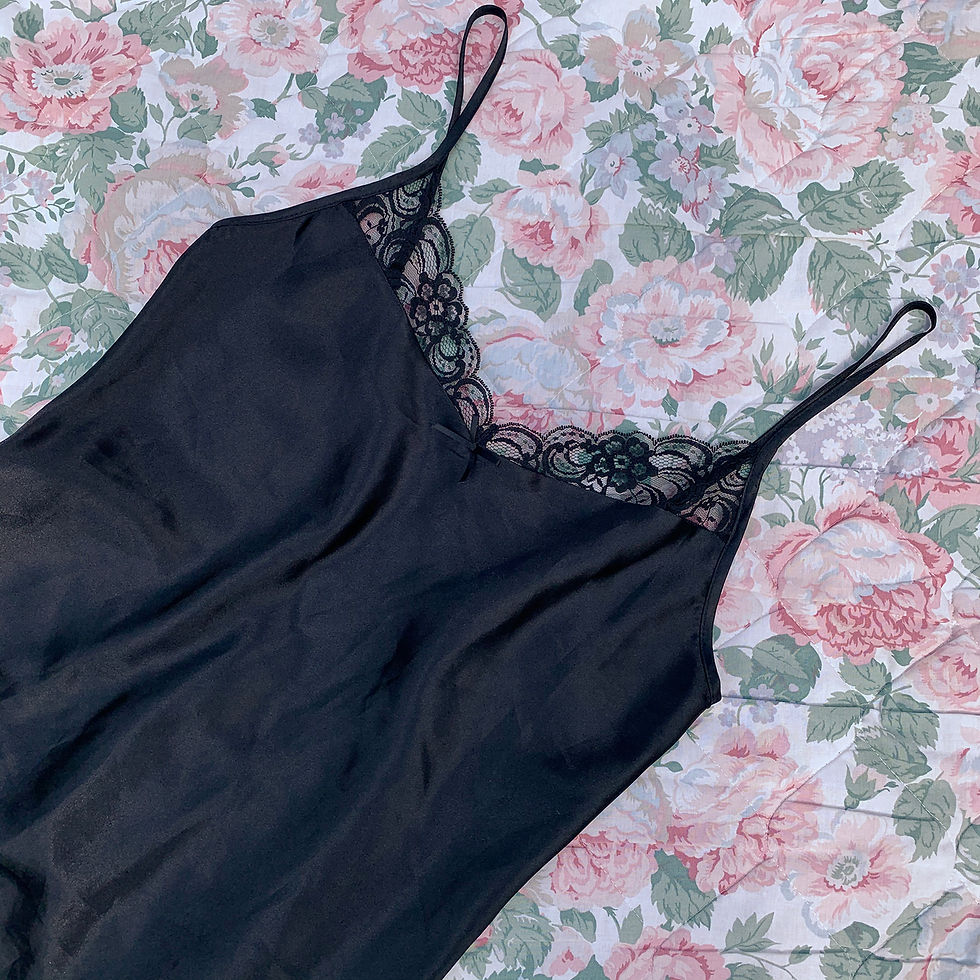 Thumbnail: Simple black nightdress