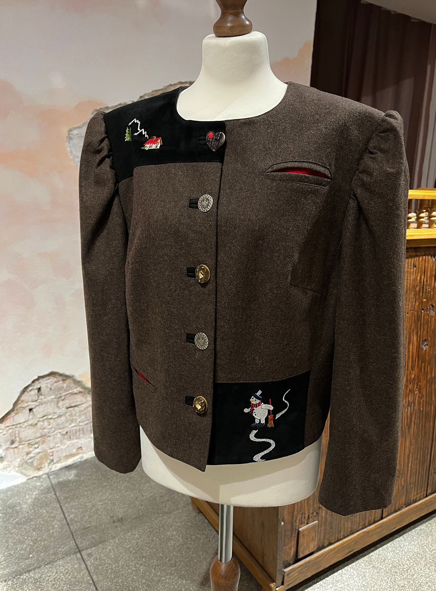 Brown wool - jacket 40