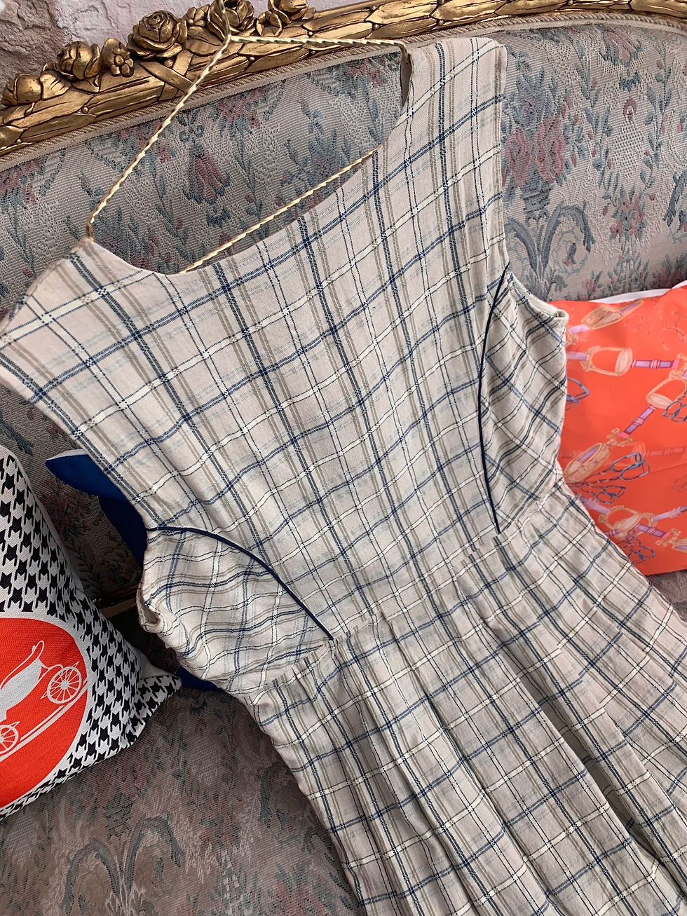 Thumbnail: Cotton vintage dress 42/44