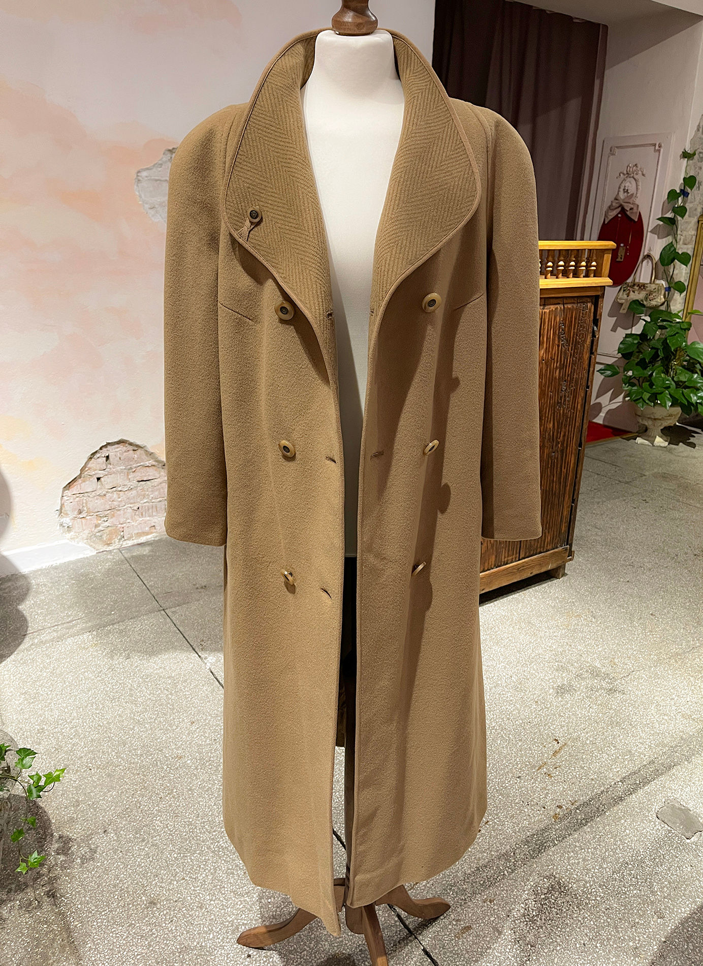 Camel coat - L