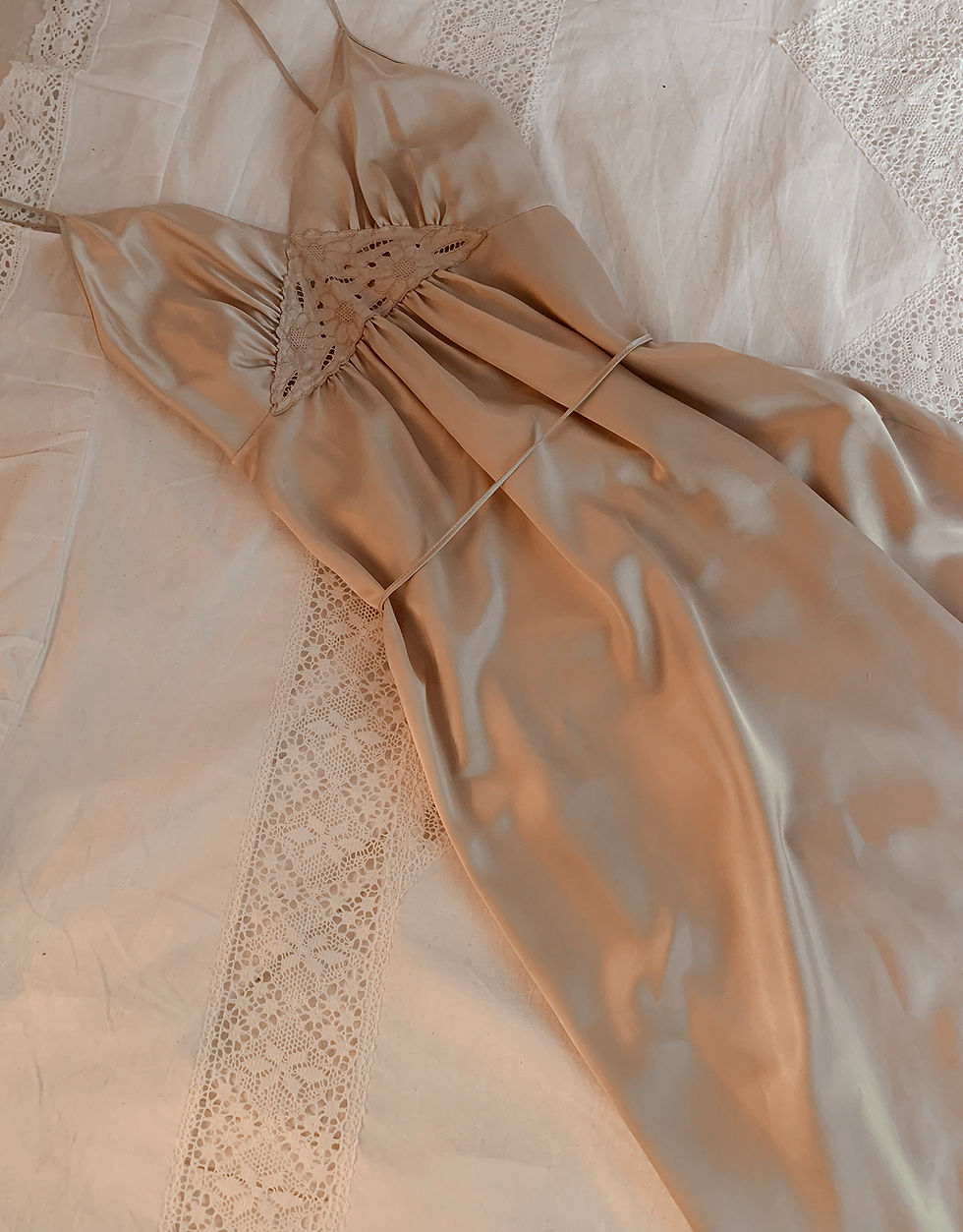 Thumbnail: Satin long dress