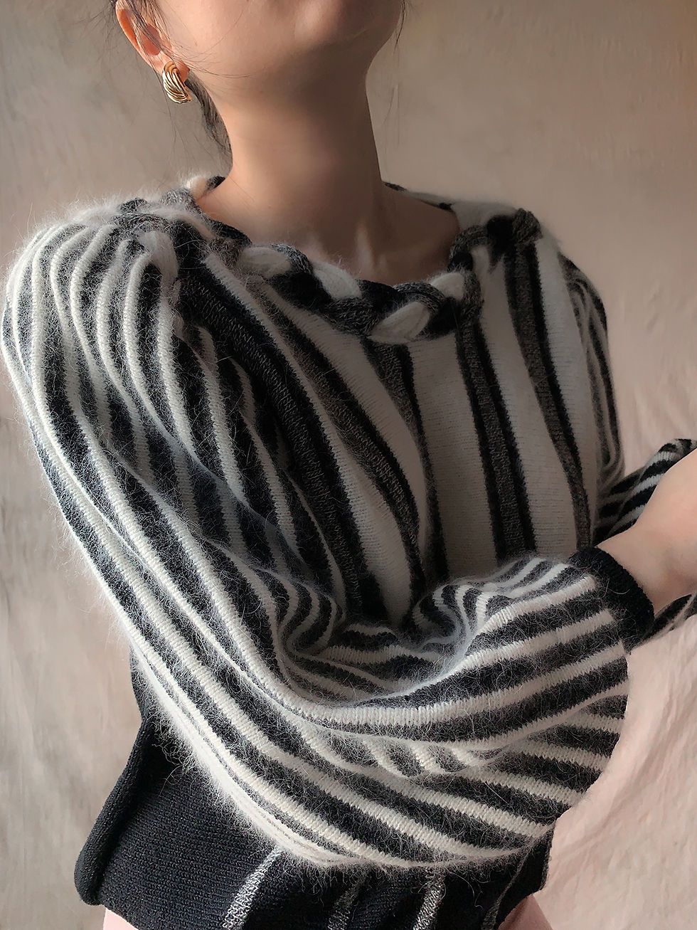 Thumbnail: puff angora sweater