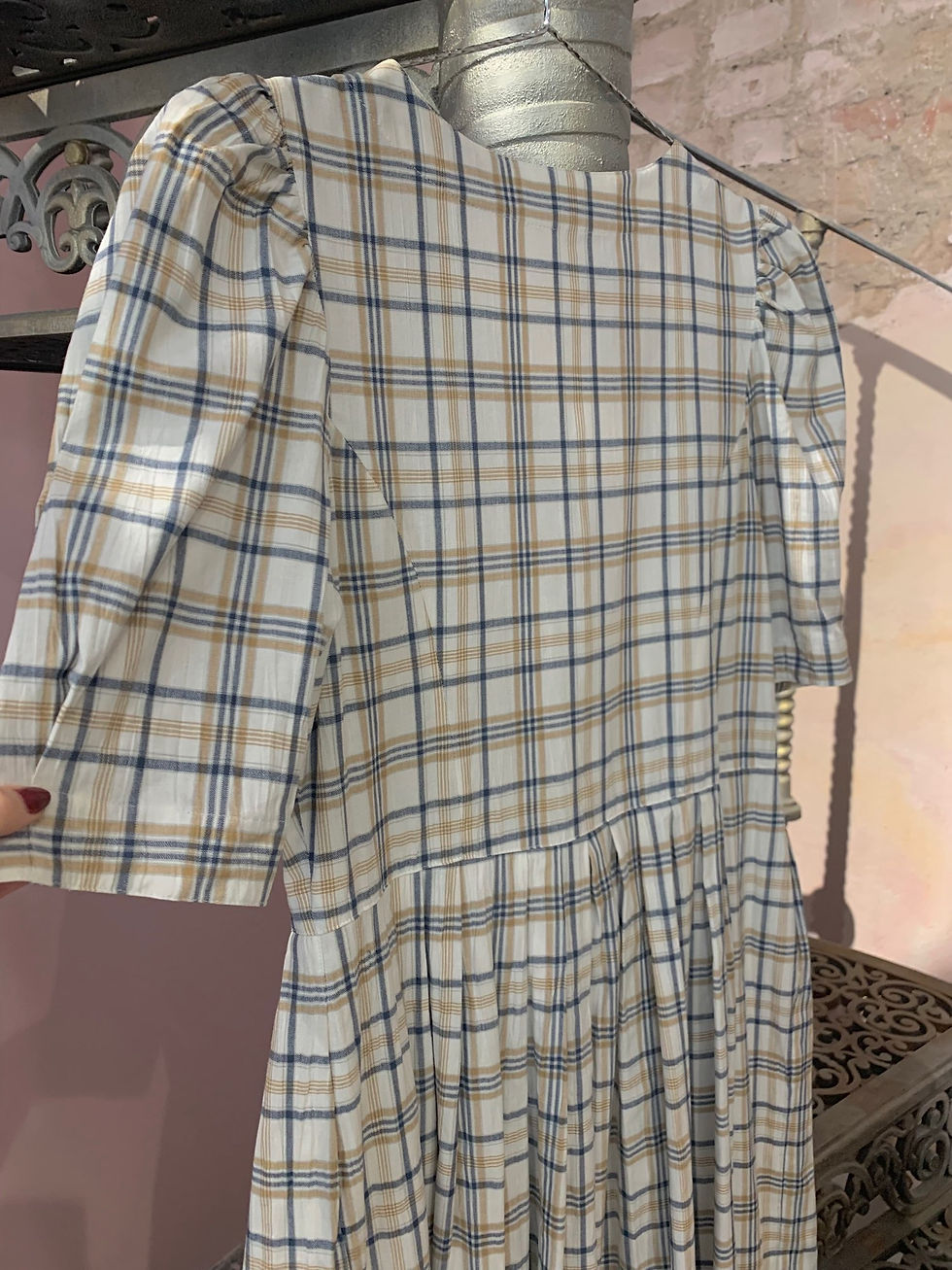 Thumbnail: Cotton Linien - puff dress