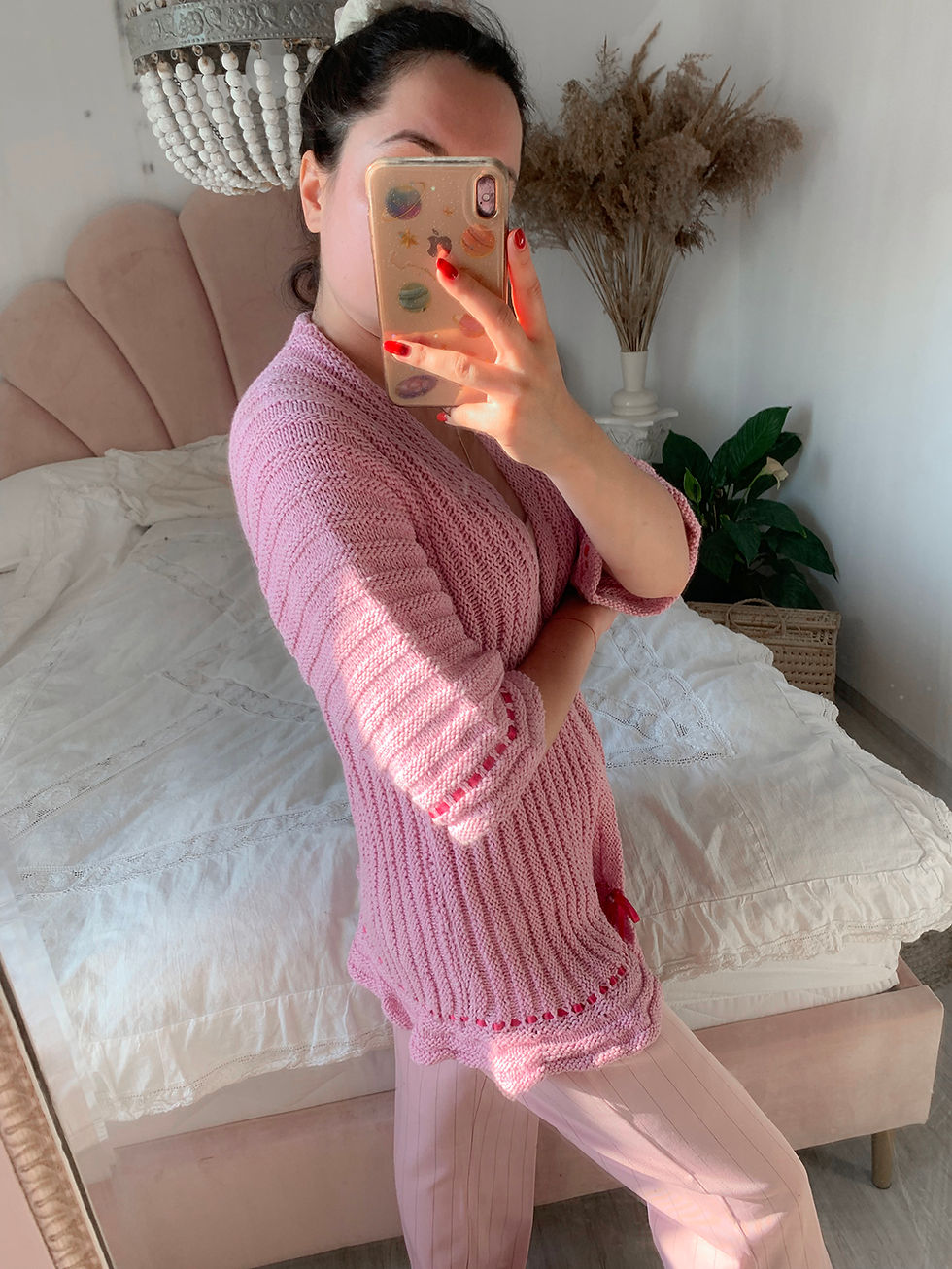 Thumbnail: Pink handmade ribbon