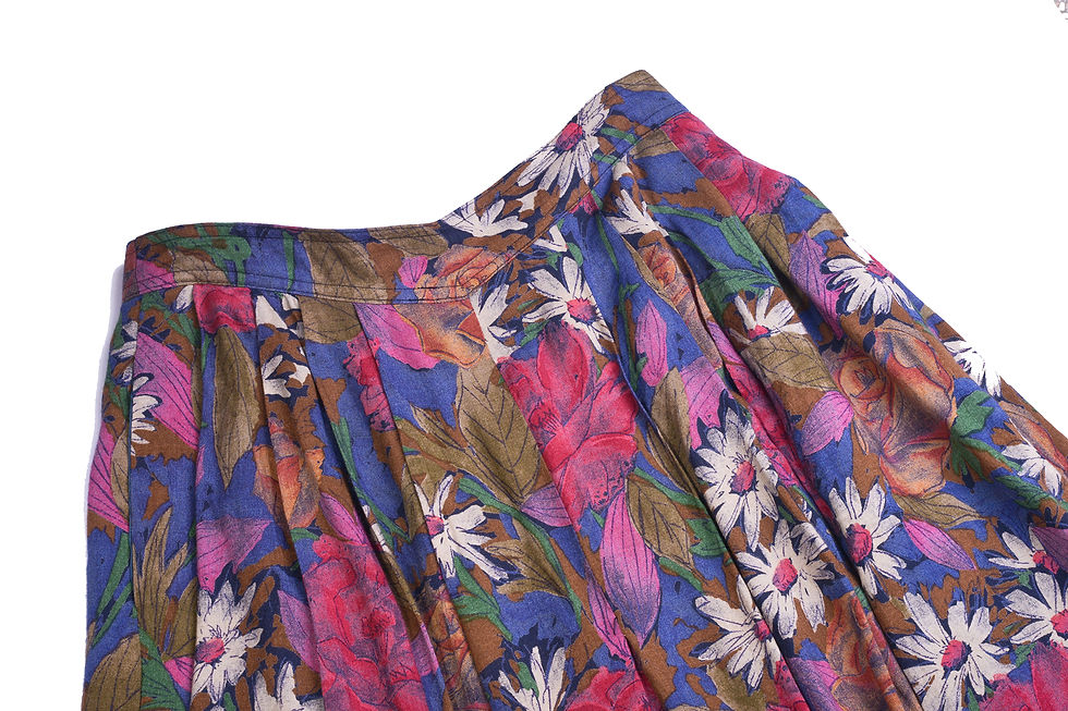Thumbnail: linen flower skirt S