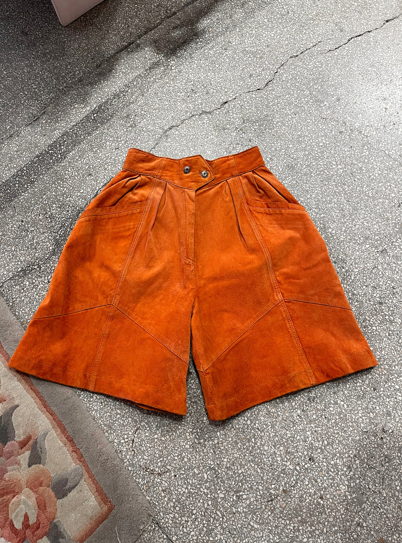 Pants - orange leather M