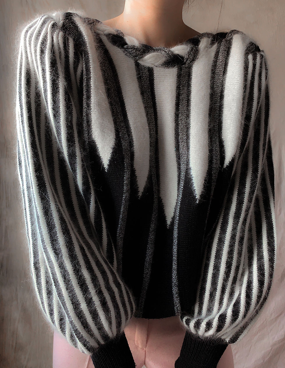 Thumbnail: puff angora sweater