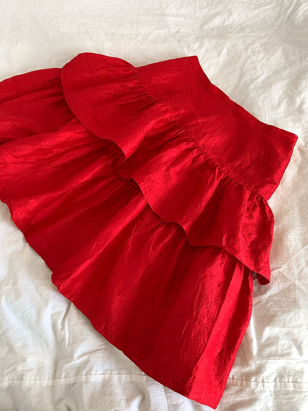 Thumbnail: raw natural silk - classy red M-L