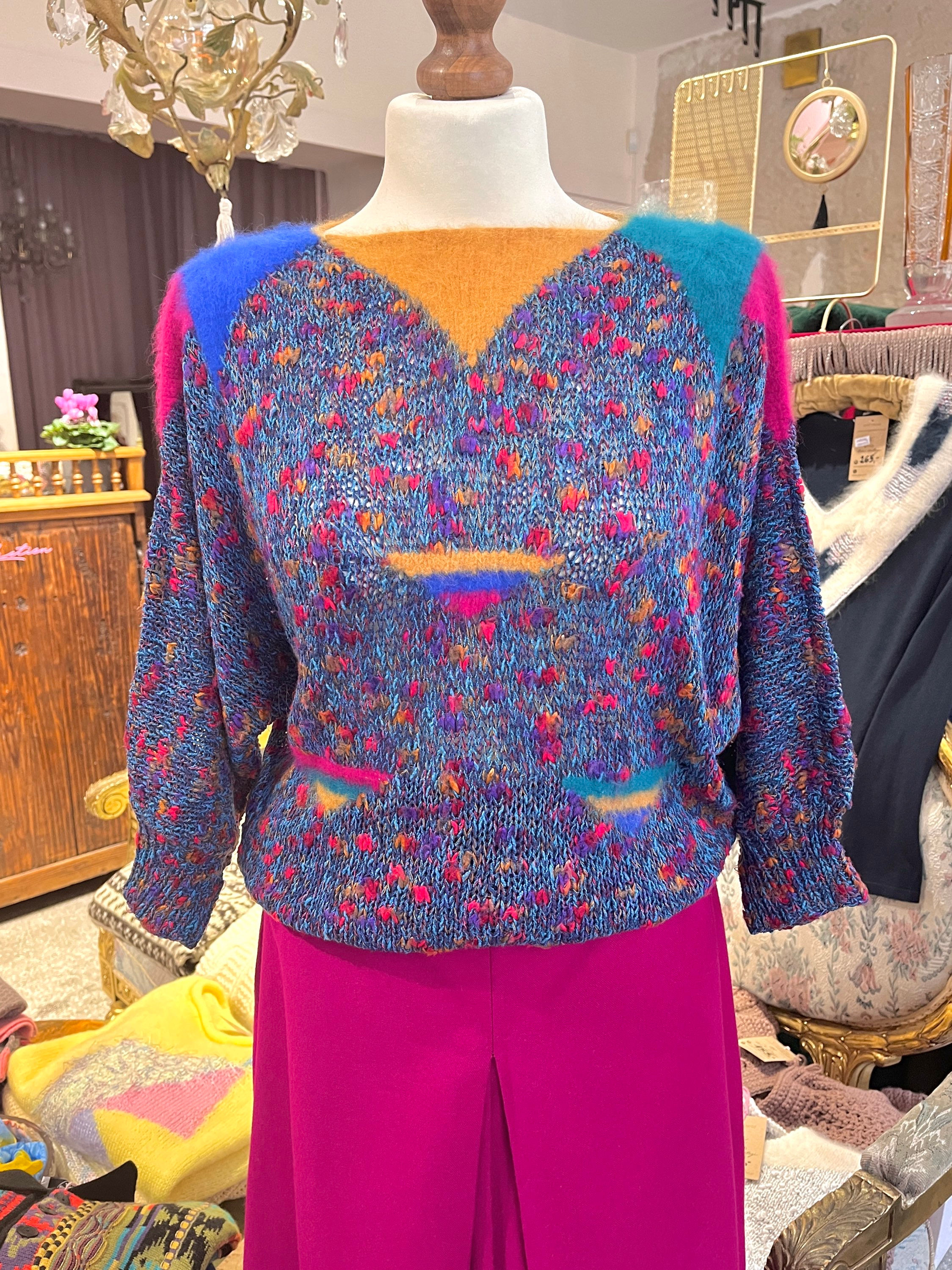 Crazy sweater - handmade