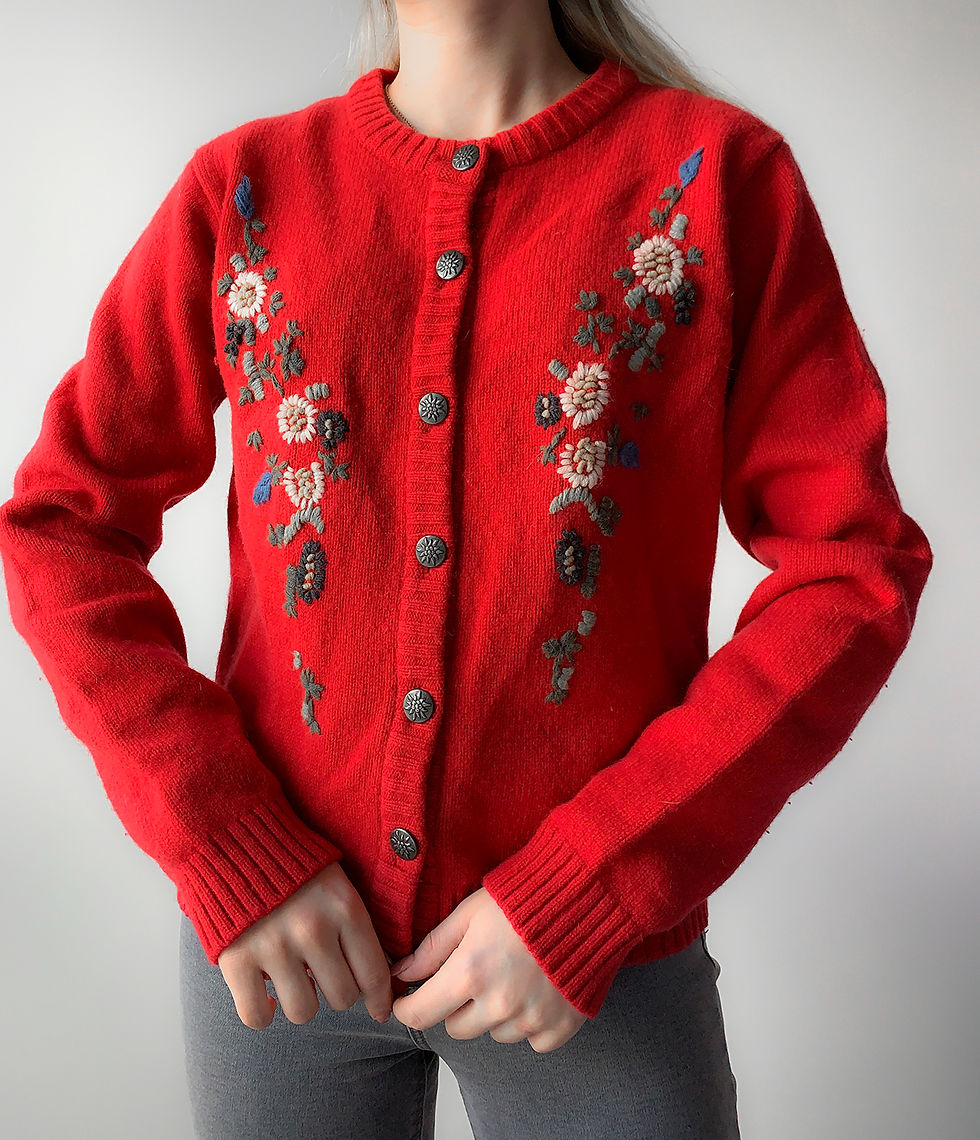 Thumbnail: Wool red flower