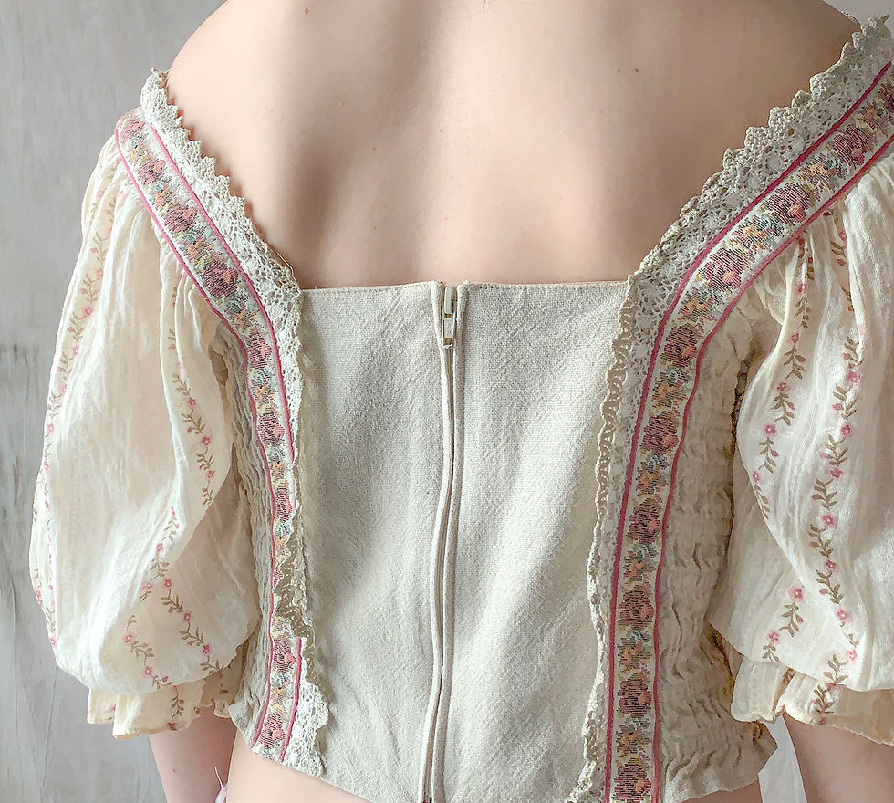 Thumbnail: Linen blouse with puff
