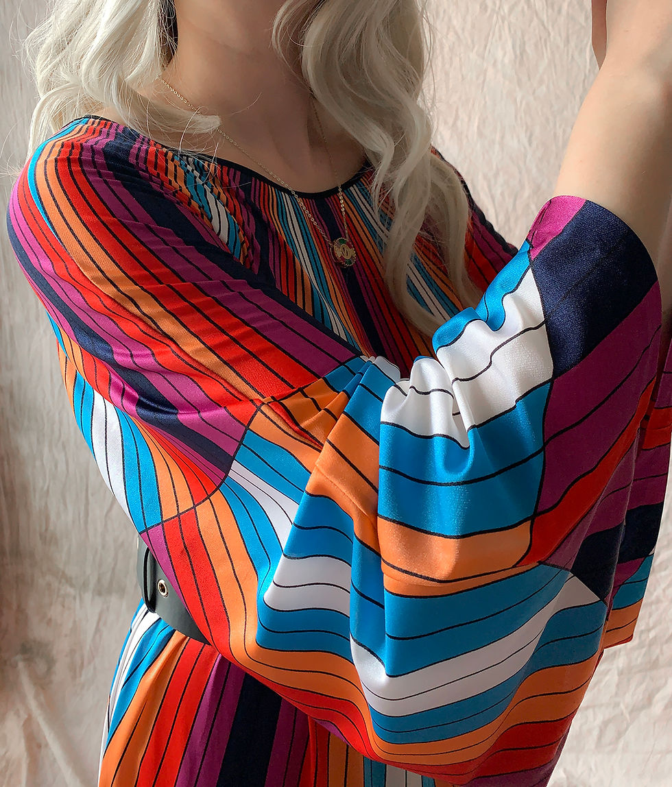 Geometrical vintage dress