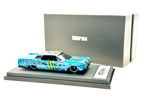 Blue Monster Zebra Custom Hot Wheels - Click for Multiple Casting