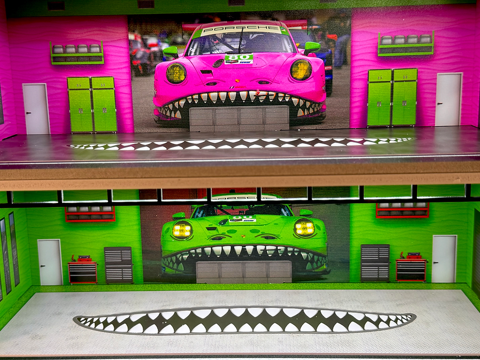 Thumbnail: Rexy + Roxy V2 Porsche Combo Themed LED Diroama Display