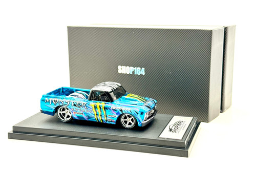 Blue Monster Zebra Custom Hot Wheels - Click for Multiple Casting