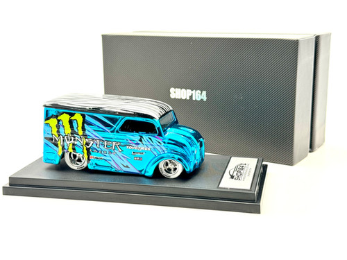 Blue Monster Zebra Custom Hot Wheels - Click for Multiple Casting