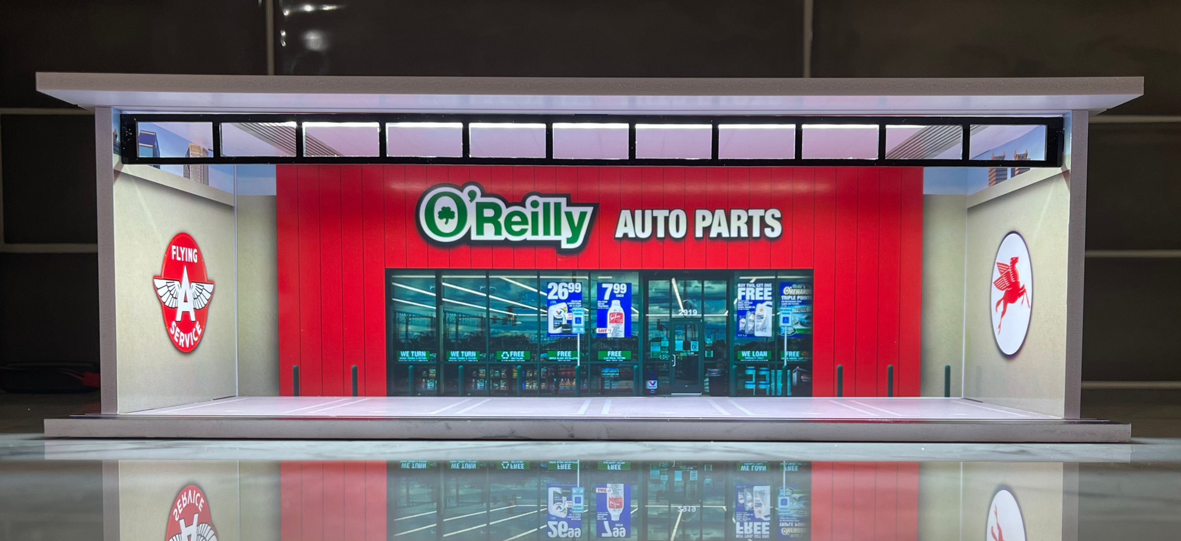 O’Reilly Interior Garage Theme LED Display