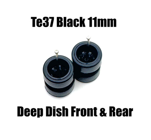 Te37 Black Full Deep Dish 11mm / 11mm | Shop 164