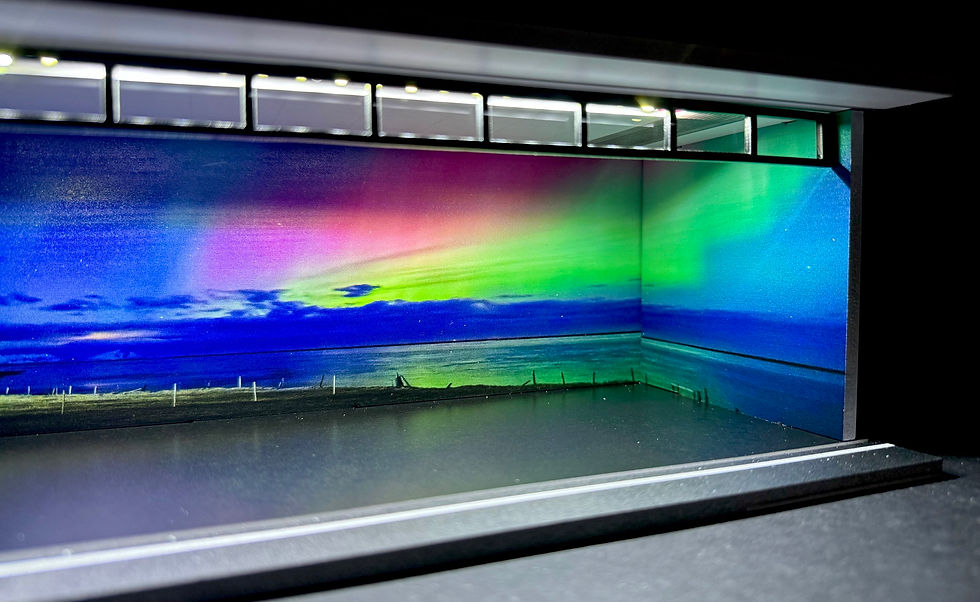 Thumbnail: Northern Lights Nature Theme LED Garage Display