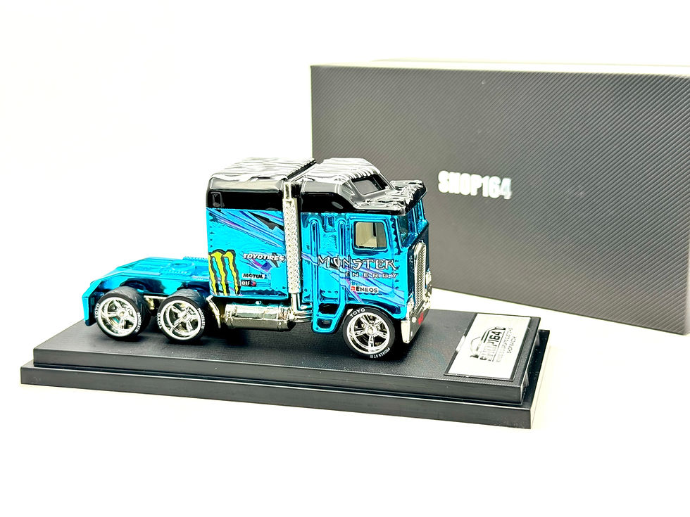 Thumbnail: Blue Monster Zebra Custom Hot Wheels - Click for Multiple Casting Options 