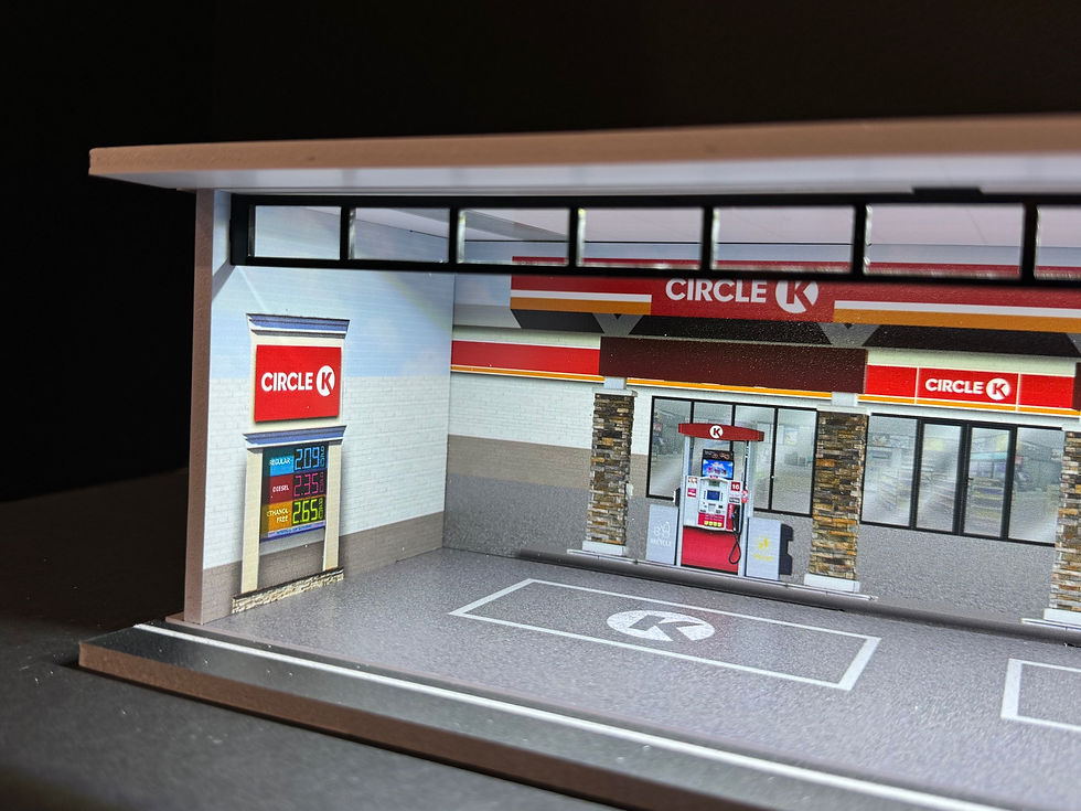 Thumbnail: Circle K Gas Station Theme LED Diorama Display