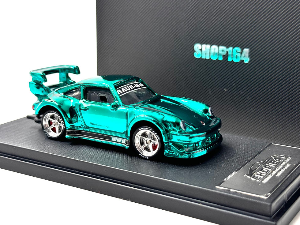 Thumbnail: Tiffany Blue Hydro Porsche RWB Custom Hot Wheels + Alloys