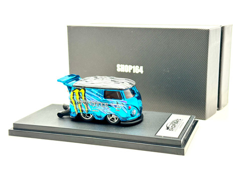 Blue Monster Zebra Custom Hot Wheels - Click for Multiple Casting