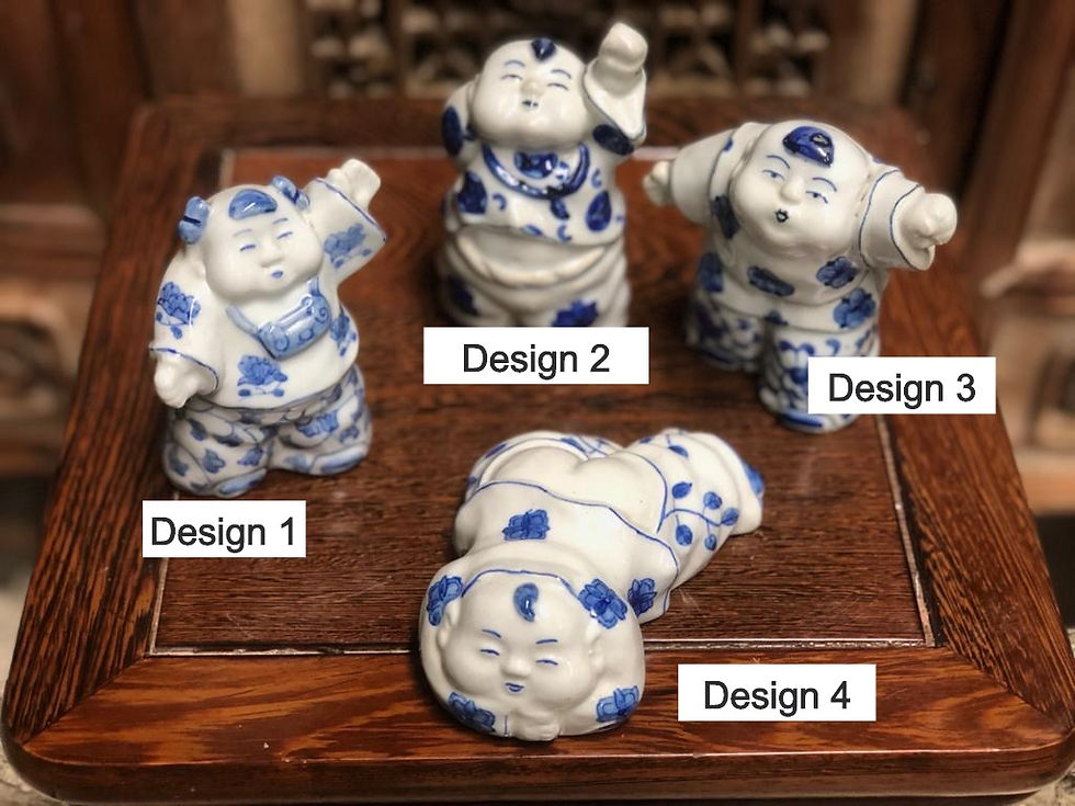 Thumbnail: Blue & White ugly but cute figurines