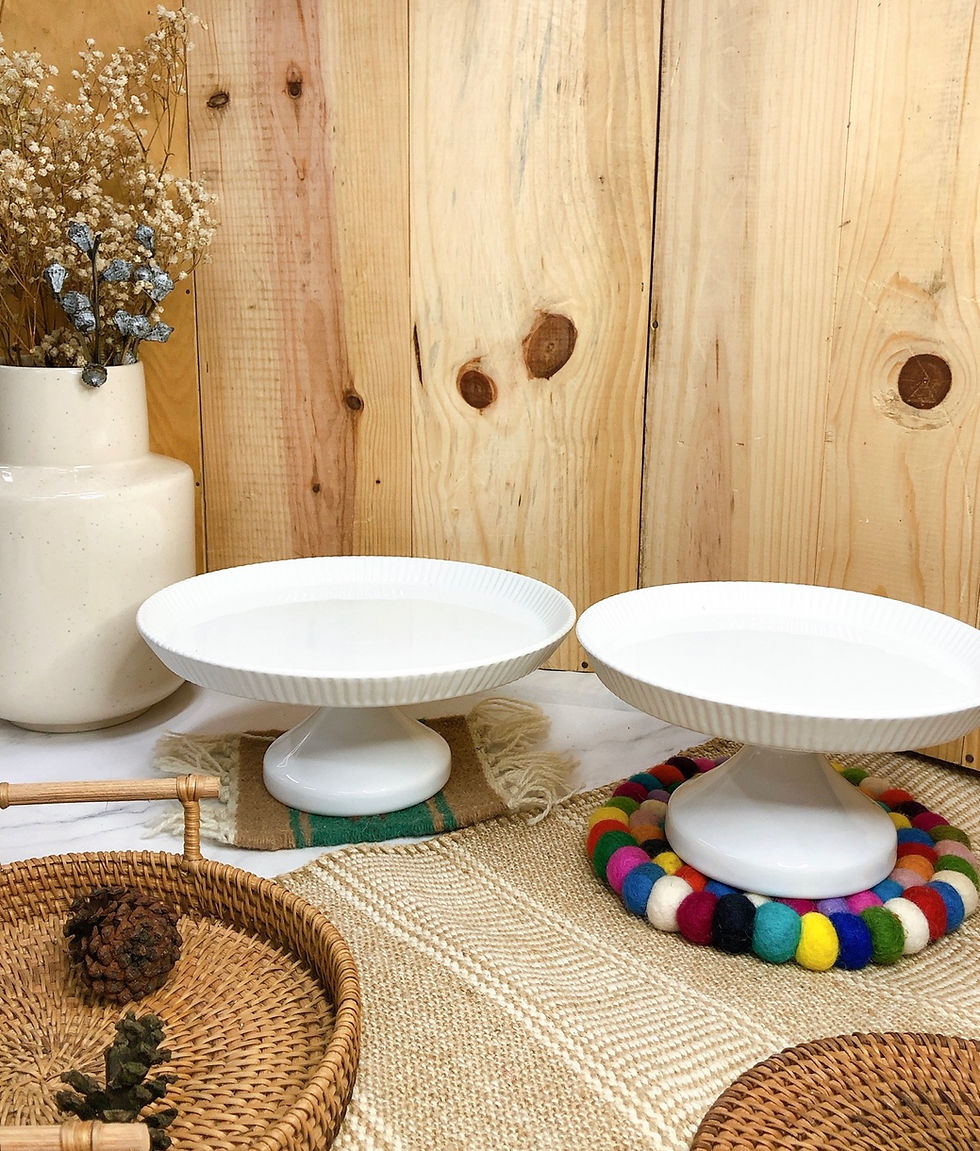 Thumbnail: White cake stand (2 sizes)