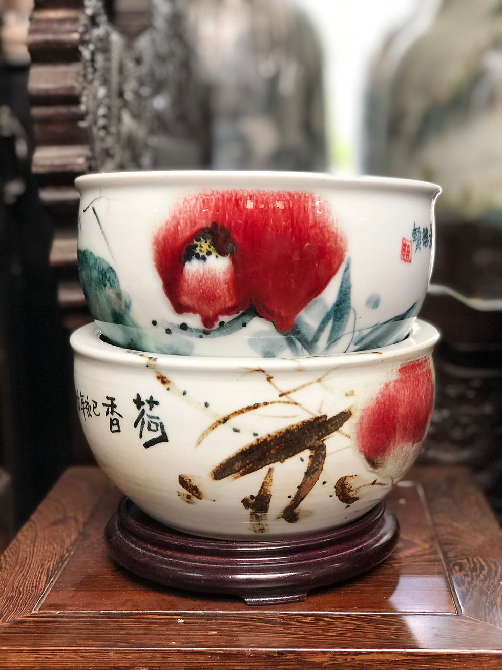 Thumbnail: Handpainted fishbowl #1