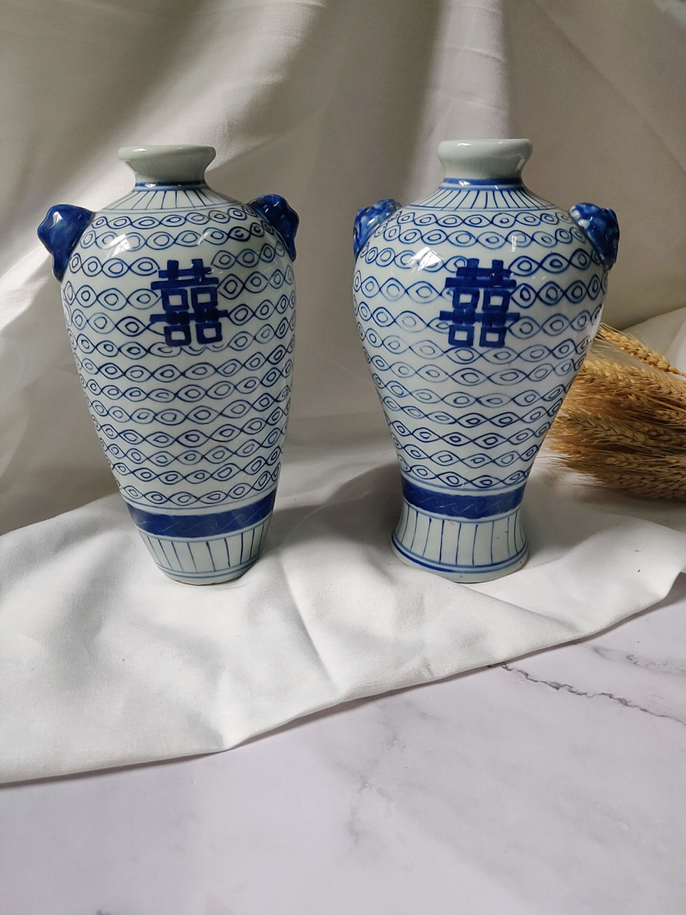 Thumbnail: Double happiness x Blue White vase (3 designs)