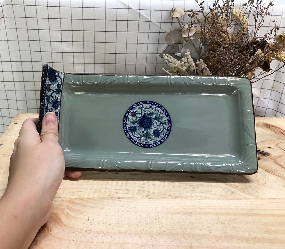 Thumbnail: Peony rectangle plate (3 sizes)