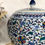 Thumbnail: Blue & white round jar (2 designs)