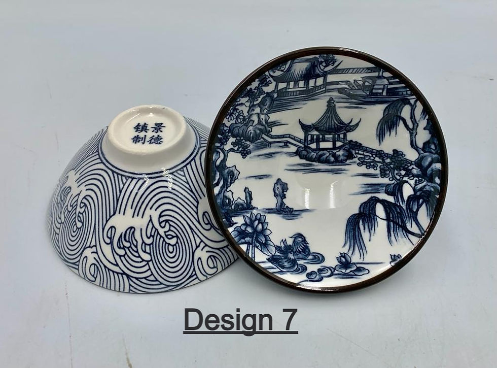 Thumbnail: Blue and White Japanese Tea Cups