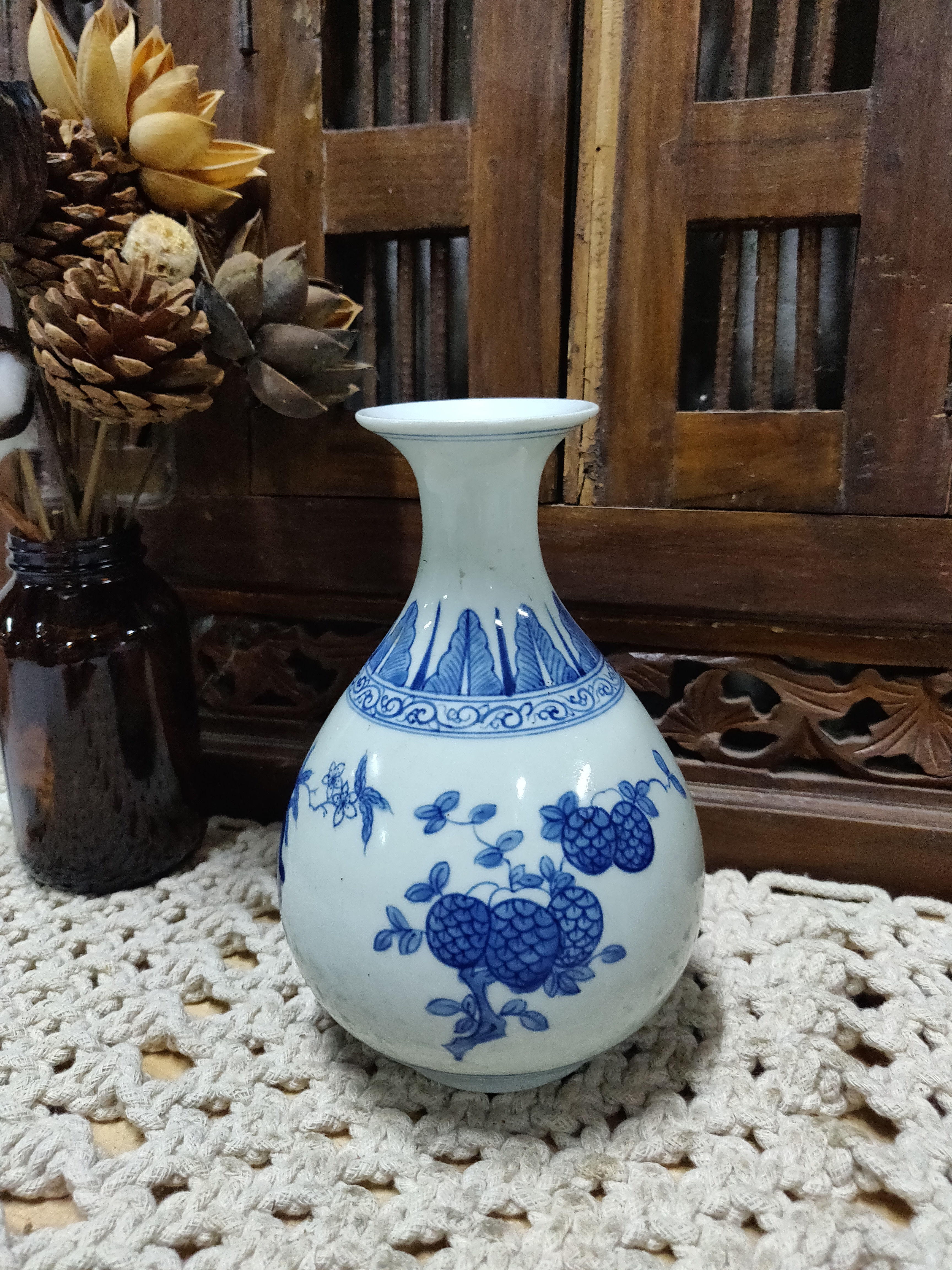 Blue White Small Vase