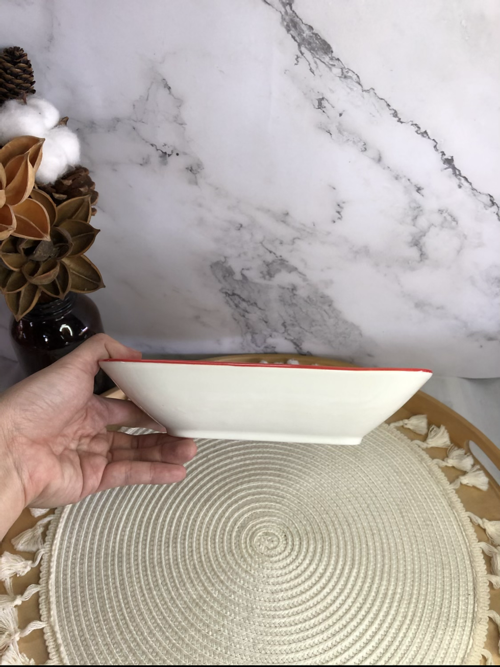 Thumbnail: Square shallow plate (4 colours)