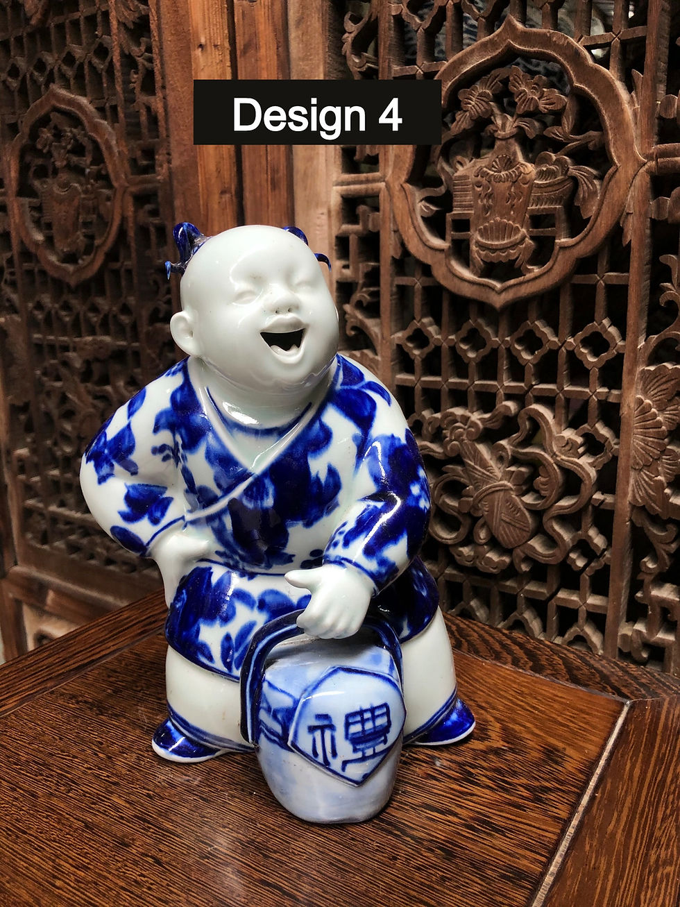 Thumbnail: Blue & White playful figurines