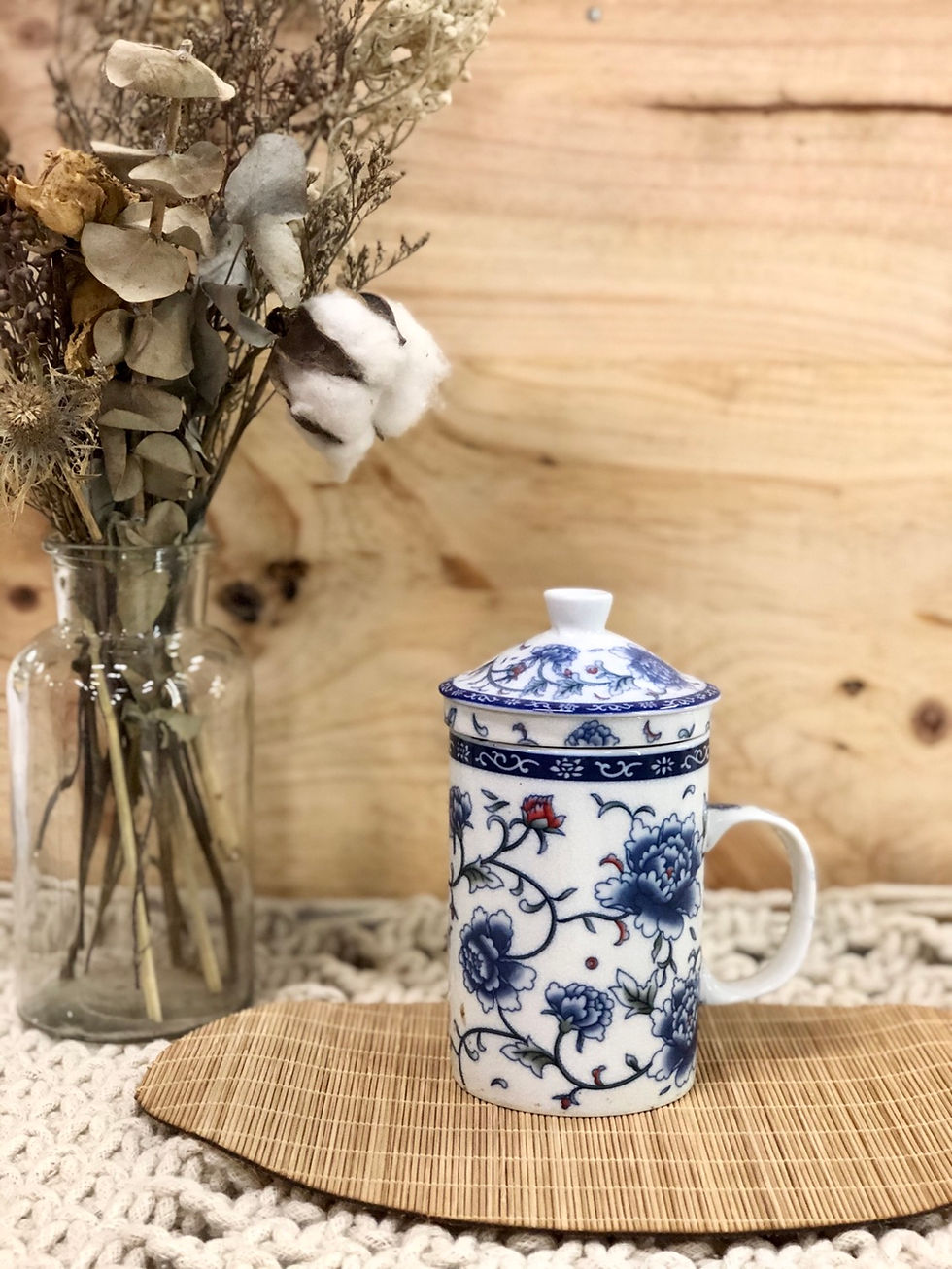 Thumbnail: Cup with lid & drainer  (6 designs)