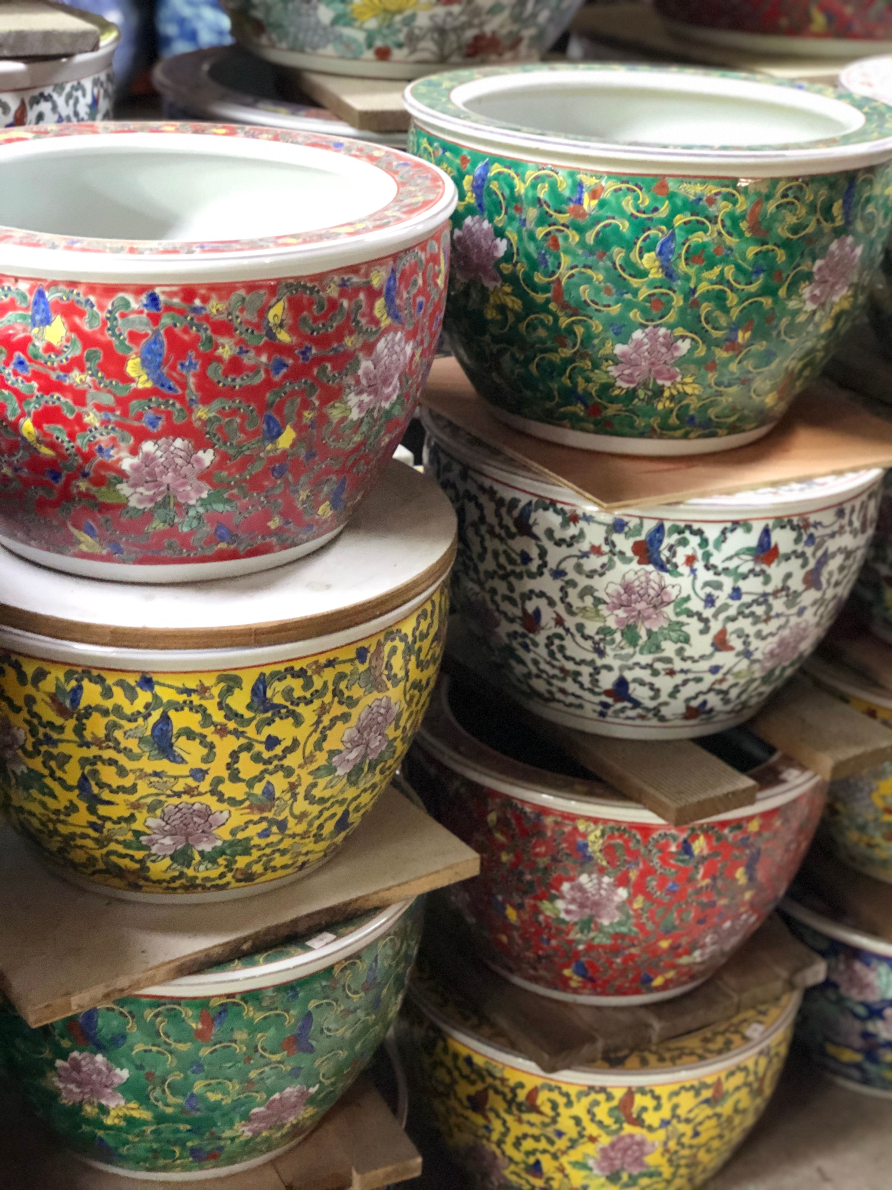 Handpainted Coloured butterfly bowl ( 5 Colours)