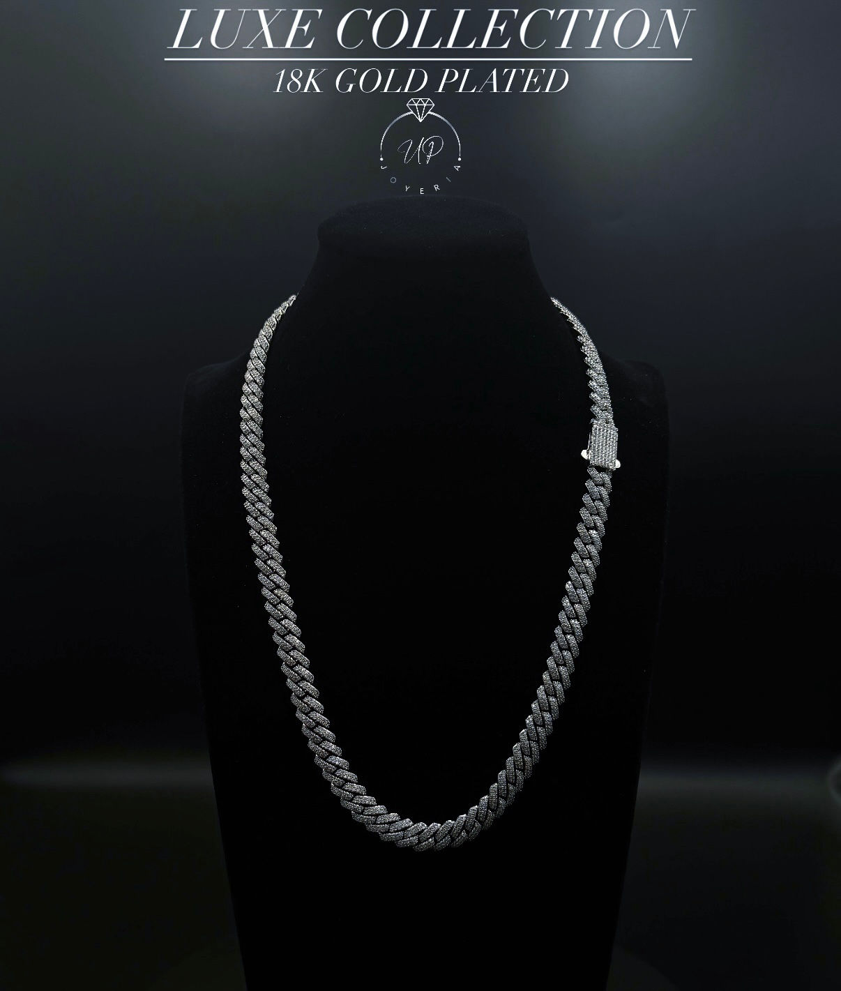 Cadena Cubana 8mm |White Gold|